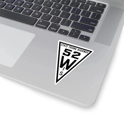 WIS 52 1919 (Wisconsin) (Road Sign) STICKER Vinyl Kiss-Cut Decal - The Sticker Space