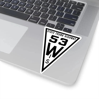 WIS 53 1919 (Wisconsin) (Road Sign) STICKER Vinyl Kiss-Cut Decal - The Sticker Space
