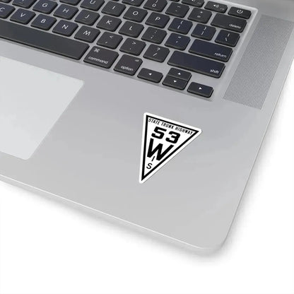 WIS 53 1919 (Wisconsin) (Road Sign) STICKER Vinyl Kiss-Cut Decal - The Sticker Space