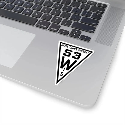 WIS 53 1919 (Wisconsin) (Road Sign) STICKER Vinyl Kiss-Cut Decal - The Sticker Space