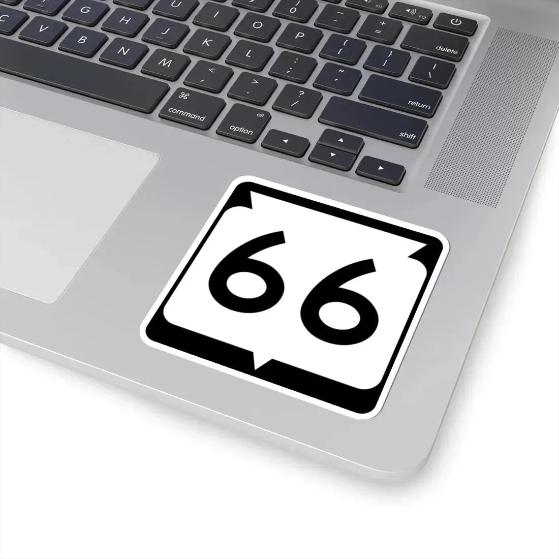 WIS 66 (Wisconsin) (Road Sign) STICKER Vinyl Kiss-Cut Decal - The Sticker Space