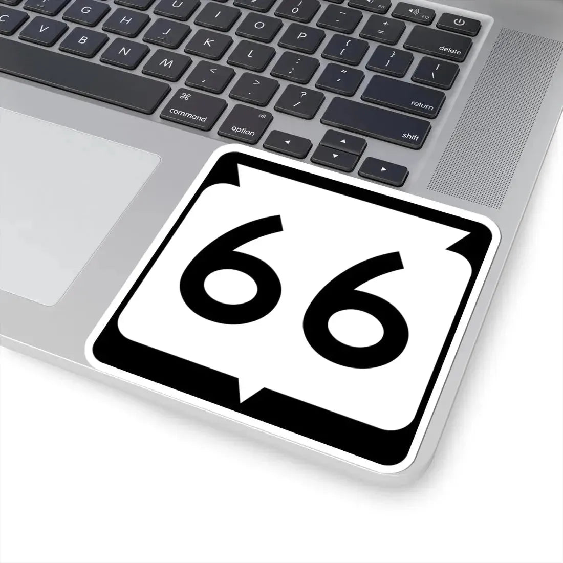 WIS 66 (Wisconsin) (Road Sign) STICKER Vinyl Kiss-Cut Decal - The Sticker Space