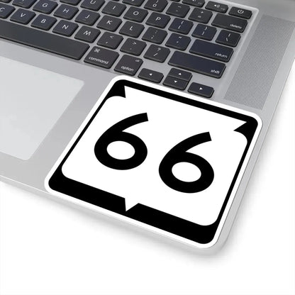 WIS 66 (Wisconsin) (Road Sign) STICKER Vinyl Kiss-Cut Decal - The Sticker Space