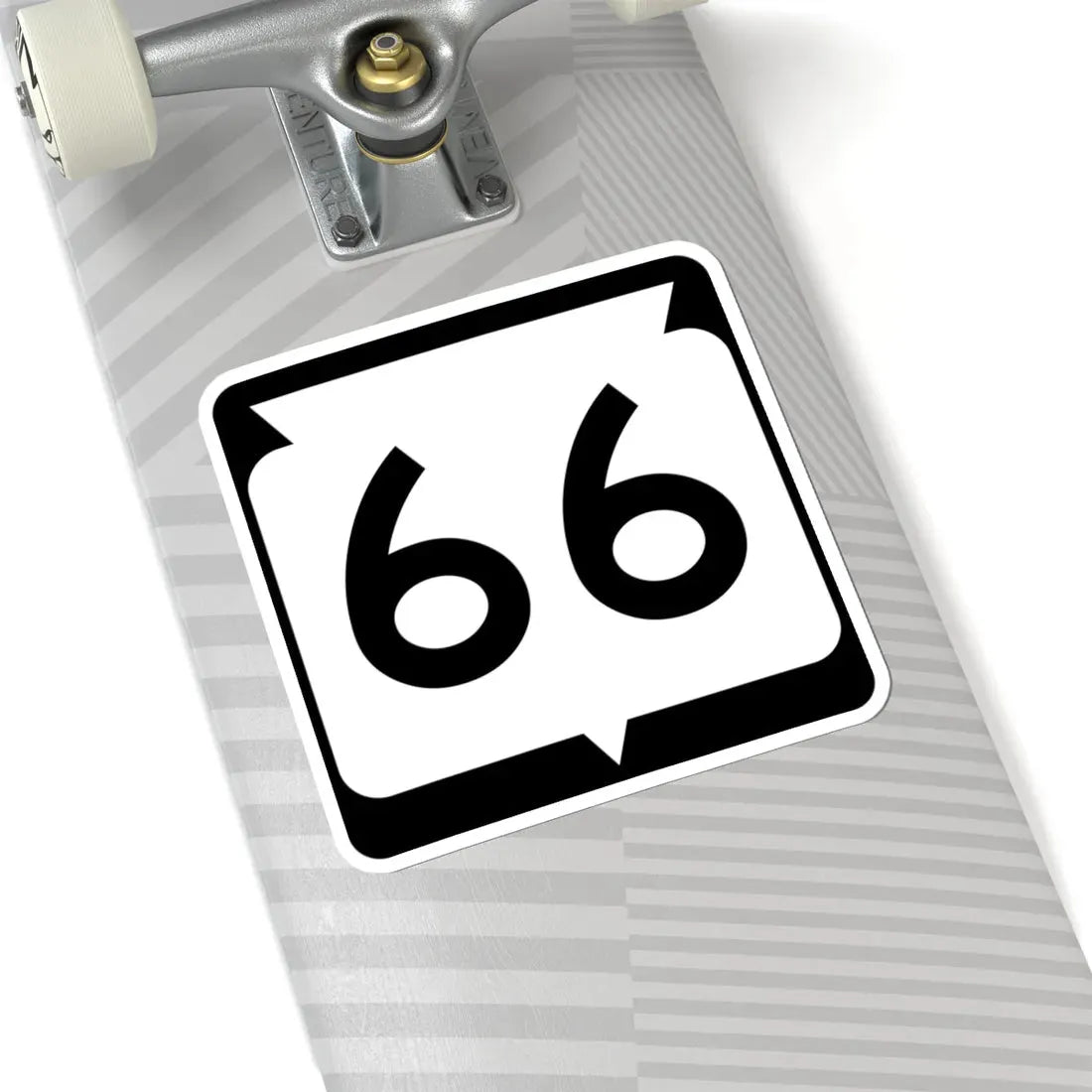 WIS 66 (Wisconsin) (Road Sign) STICKER Vinyl Kiss-Cut Decal - The Sticker Space