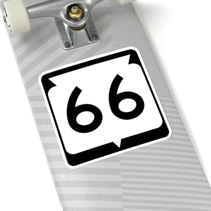 WIS 66 (Wisconsin) (Road Sign) STICKER Vinyl Kiss-Cut Decal - The Sticker Space