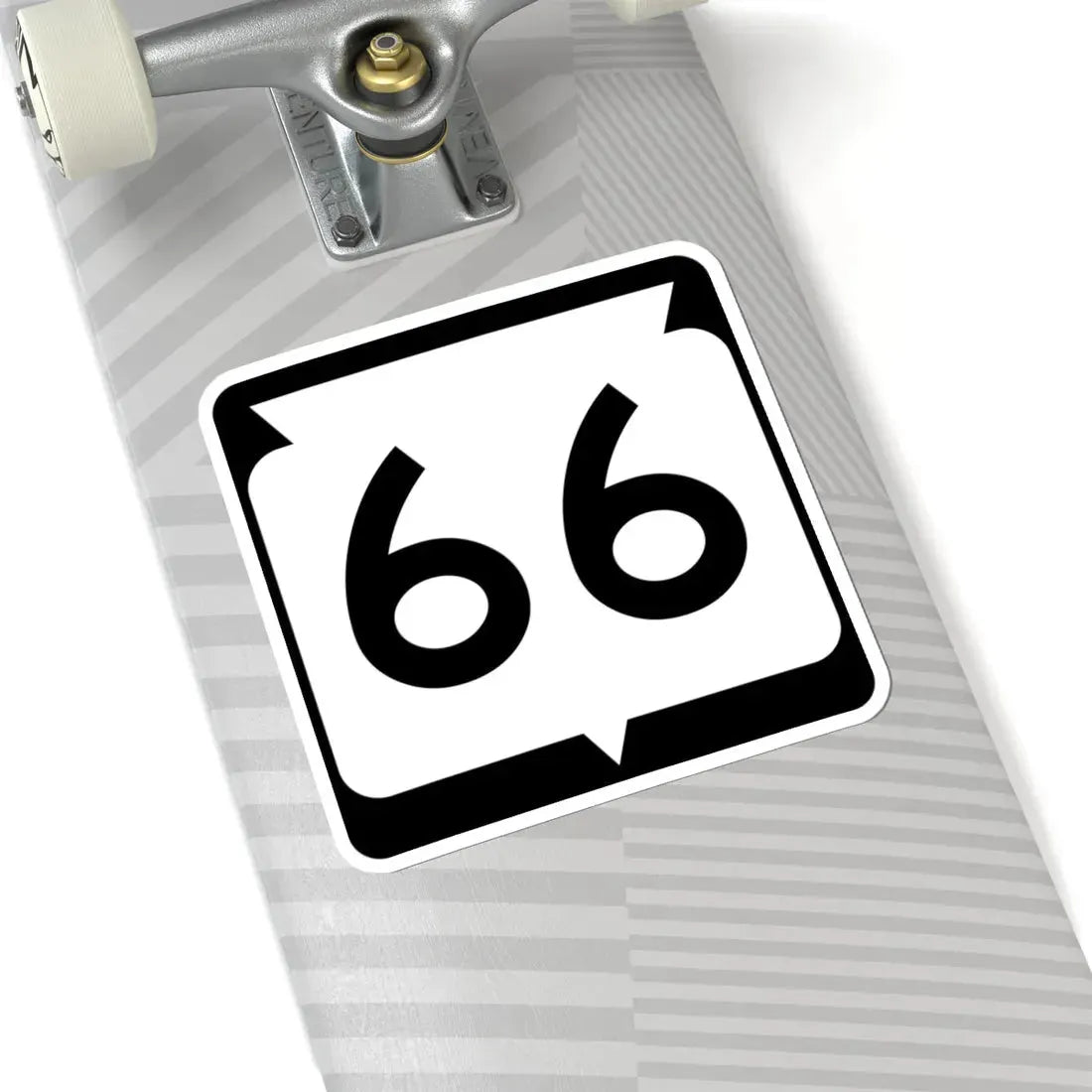 WIS 66 (Wisconsin) (Road Sign) STICKER Vinyl Kiss-Cut Decal - The Sticker Space