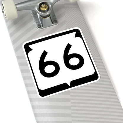 WIS 66 (Wisconsin) (Road Sign) STICKER Vinyl Kiss-Cut Decal - The Sticker Space
