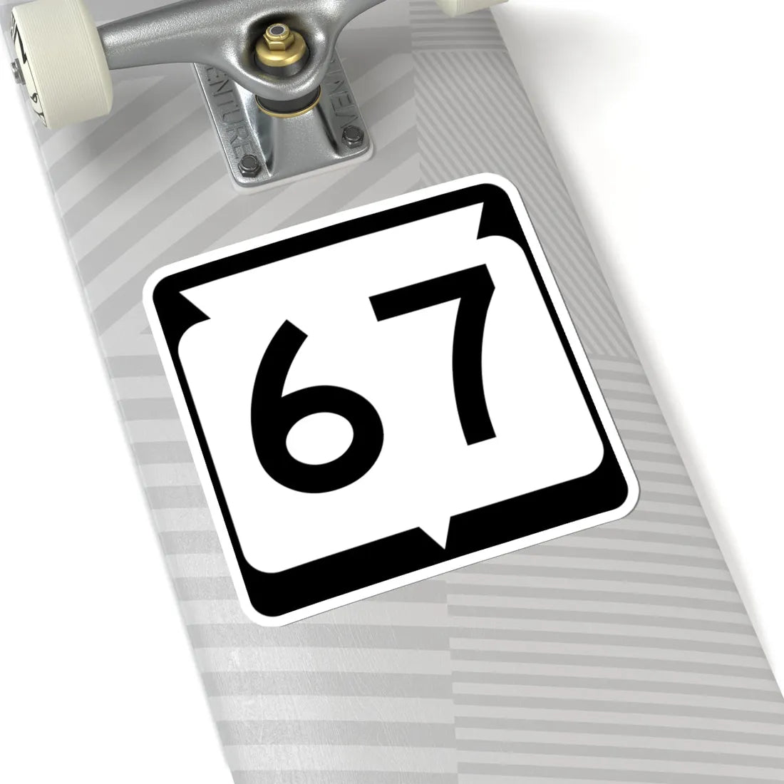 WIS 67 (Wisconsin) (Road Sign) STICKER Vinyl Kiss-Cut Decal - The Sticker Space