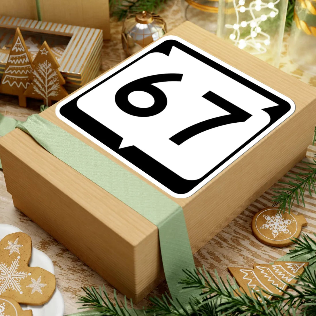 WIS 67 (Wisconsin) (Road Sign) STICKER Vinyl Kiss-Cut Decal - The Sticker Space