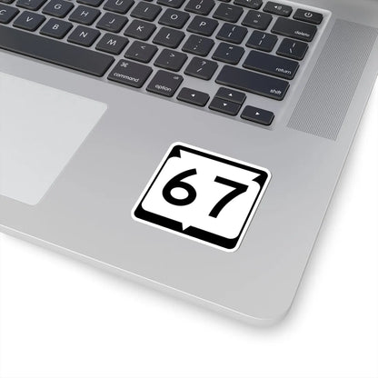 WIS 67 (Wisconsin) (Road Sign) STICKER Vinyl Kiss-Cut Decal - The Sticker Space