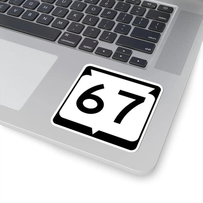 WIS 67 (Wisconsin) (Road Sign) STICKER Vinyl Kiss-Cut Decal - The Sticker Space