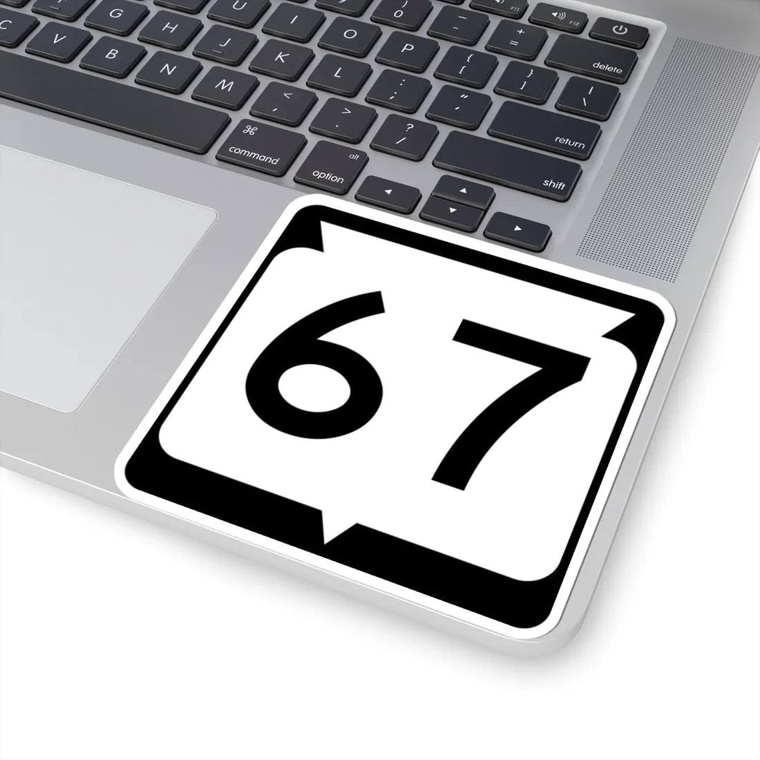 WIS 67 (Wisconsin) (Road Sign) STICKER Vinyl Kiss-Cut Decal - The Sticker Space