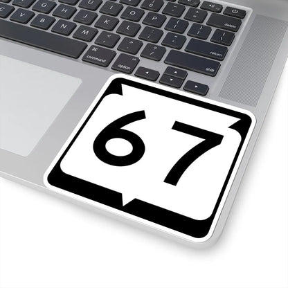 WIS 67 (Wisconsin) (Road Sign) STICKER Vinyl Kiss-Cut Decal - The Sticker Space