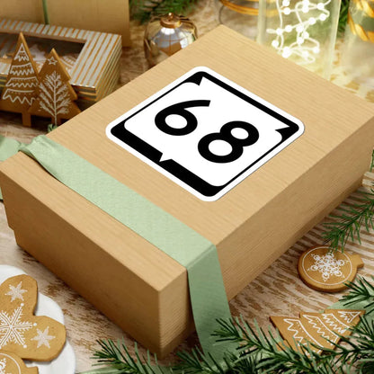 WIS 68 (Wisconsin) (Road Sign) STICKER Vinyl Kiss-Cut Decal - The Sticker Space