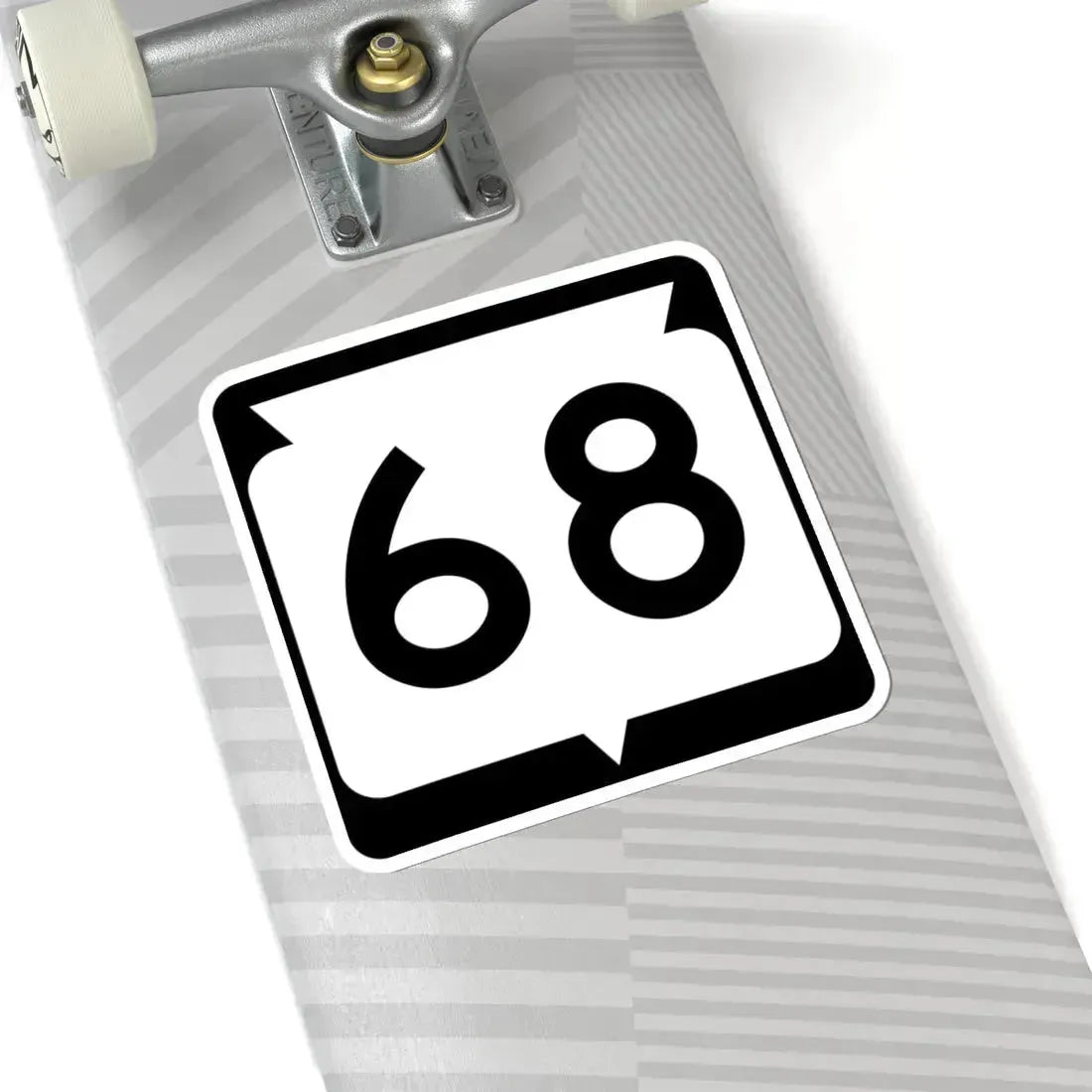 WIS 68 (Wisconsin) (Road Sign) STICKER Vinyl Kiss-Cut Decal - The Sticker Space