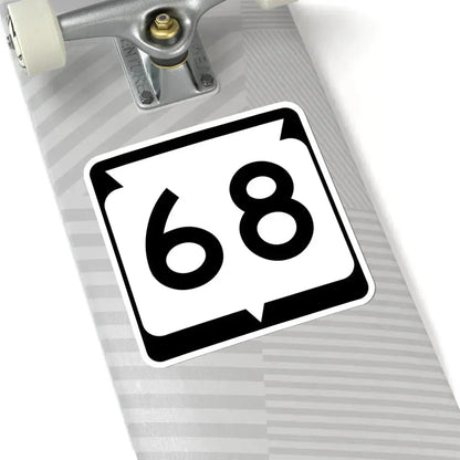 WIS 68 (Wisconsin) (Road Sign) STICKER Vinyl Kiss-Cut Decal - The Sticker Space