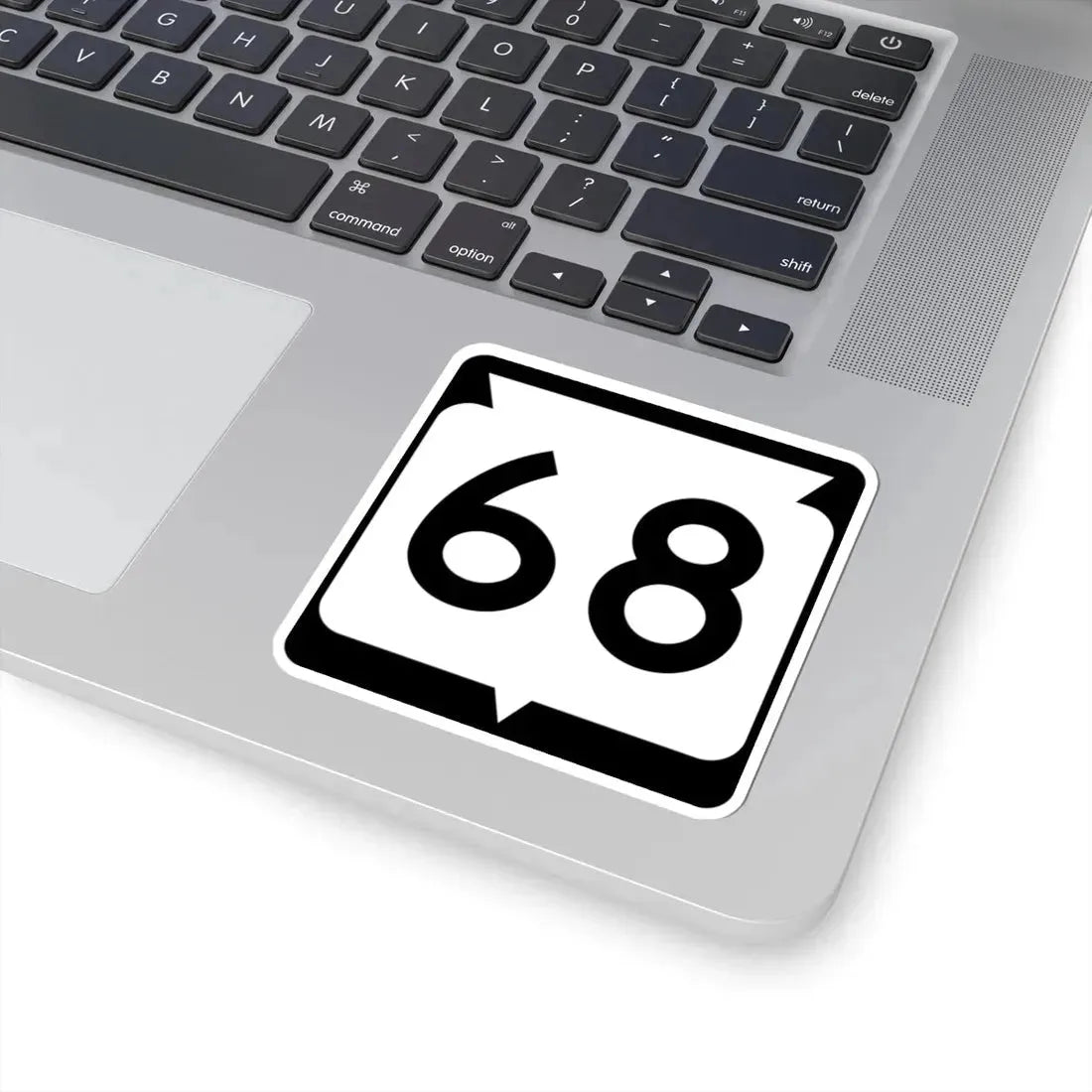 WIS 68 (Wisconsin) (Road Sign) STICKER Vinyl Kiss-Cut Decal - The Sticker Space