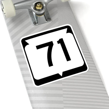 WIS 71 (Wisconsin) (Road Sign) STICKER Vinyl Kiss-Cut Decal - The Sticker Space