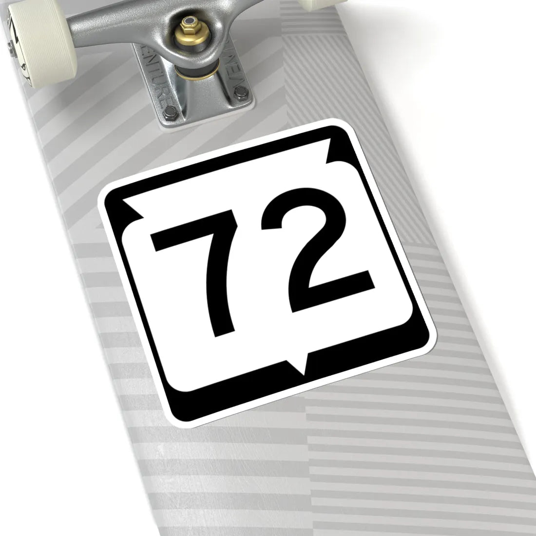WIS 72 (Wisconsin) (Road Sign) STICKER Vinyl Kiss-Cut Decal - The Sticker Space