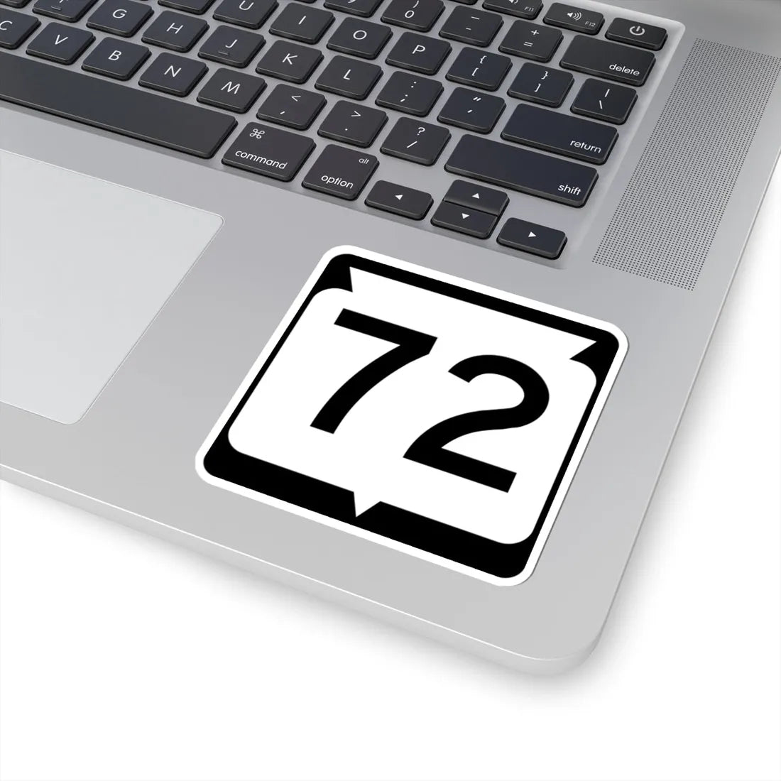 WIS 72 (Wisconsin) (Road Sign) STICKER Vinyl Kiss-Cut Decal - The Sticker Space