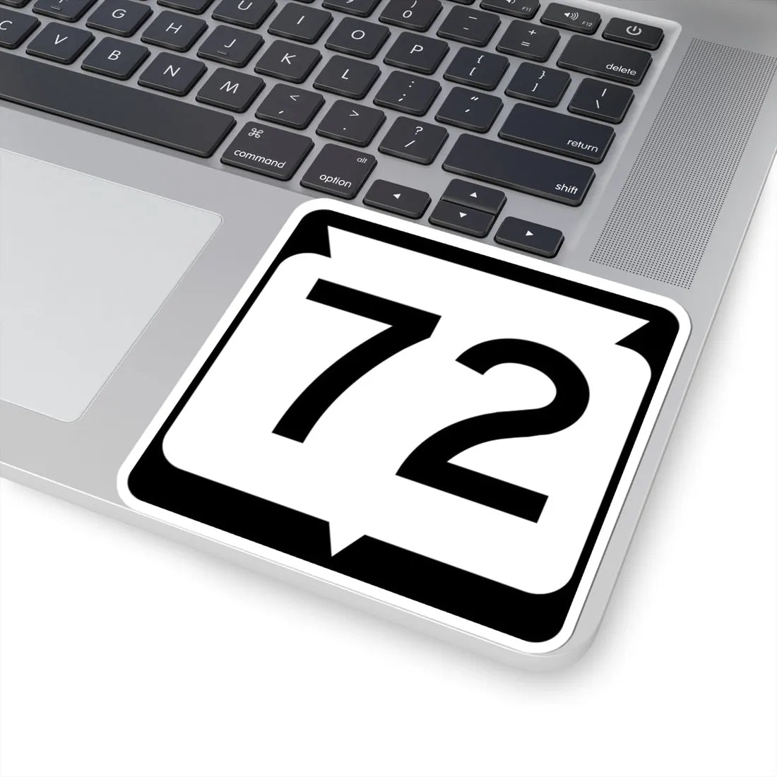 WIS 72 (Wisconsin) (Road Sign) STICKER Vinyl Kiss-Cut Decal - The Sticker Space