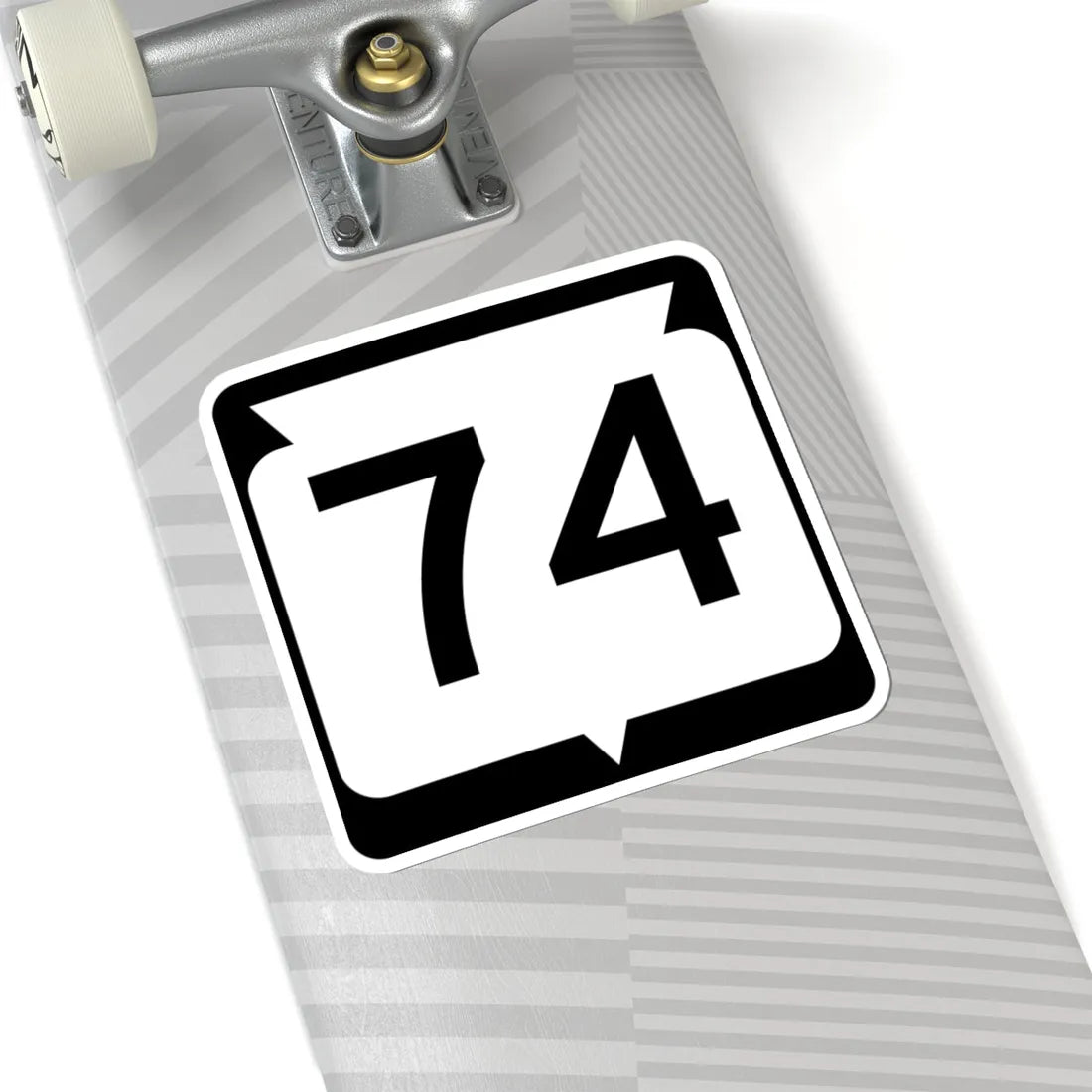 WIS 74 (Wisconsin) (Road Sign) STICKER Vinyl Kiss-Cut Decal - The Sticker Space