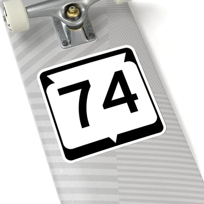 WIS 74 (Wisconsin) (Road Sign) STICKER Vinyl Kiss-Cut Decal - The Sticker Space