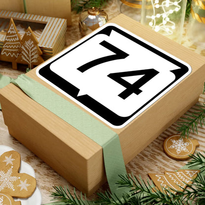 WIS 74 (Wisconsin) (Road Sign) STICKER Vinyl Kiss-Cut Decal - The Sticker Space