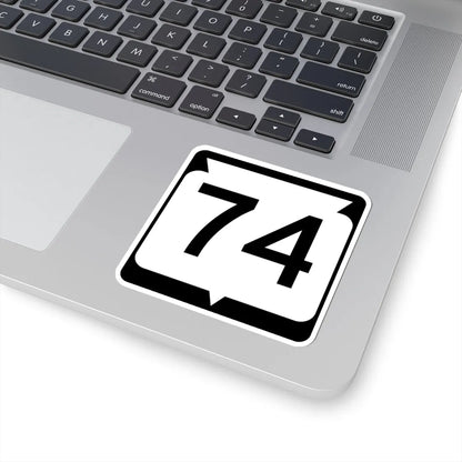 WIS 74 (Wisconsin) (Road Sign) STICKER Vinyl Kiss-Cut Decal - The Sticker Space