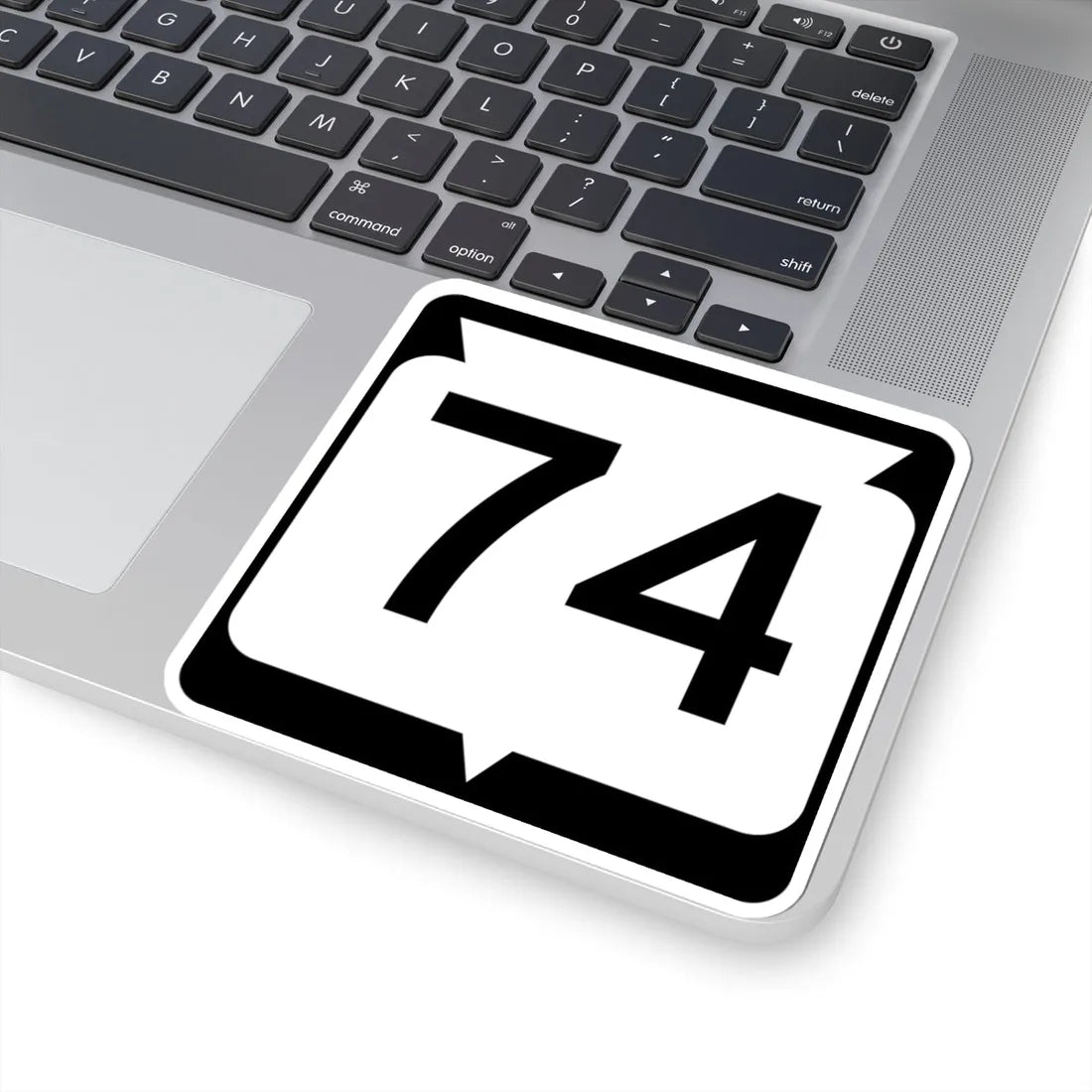 WIS 74 (Wisconsin) (Road Sign) STICKER Vinyl Kiss-Cut Decal - The Sticker Space