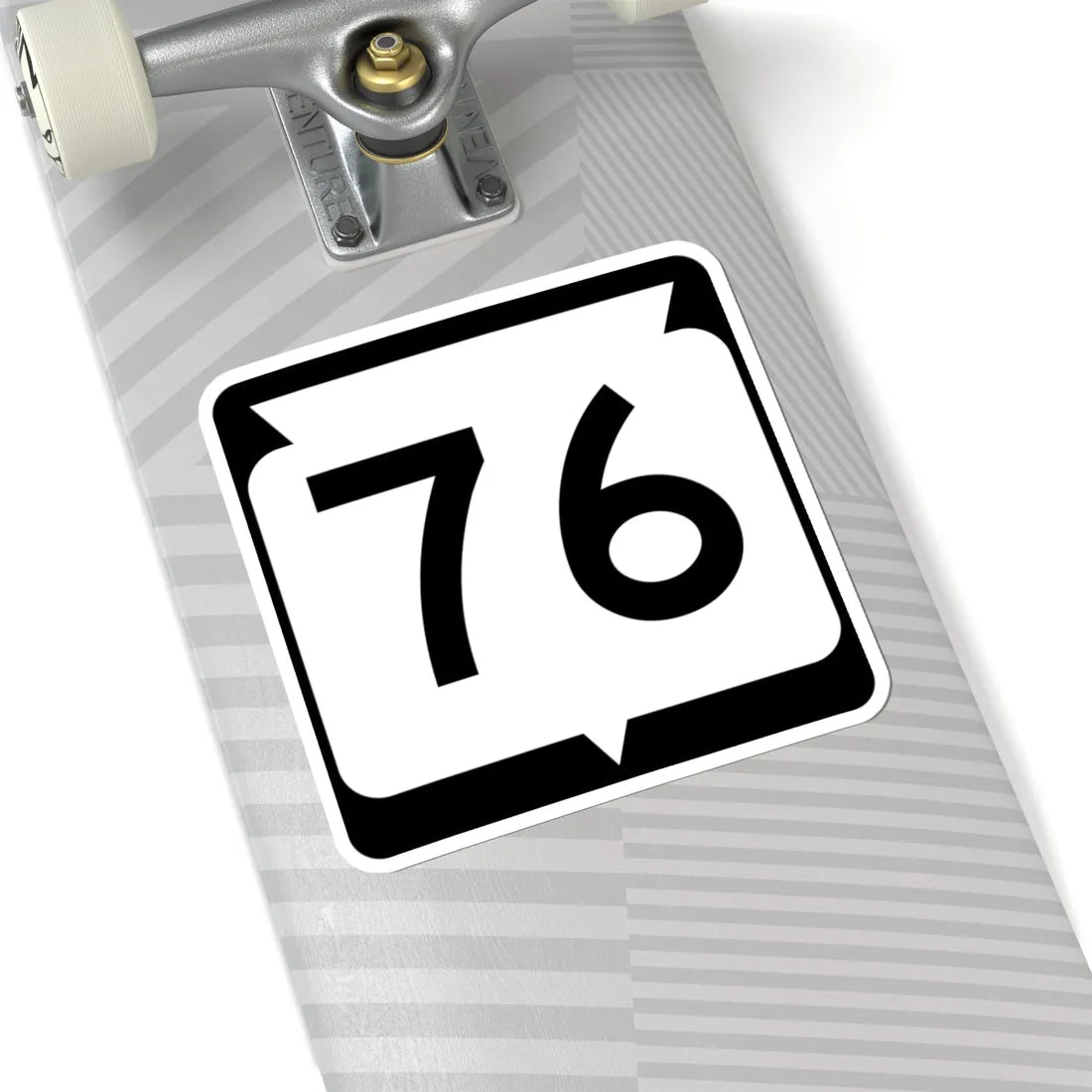 WIS 76 (Wisconsin) (Road Sign) STICKER Vinyl Kiss-Cut Decal - The Sticker Space