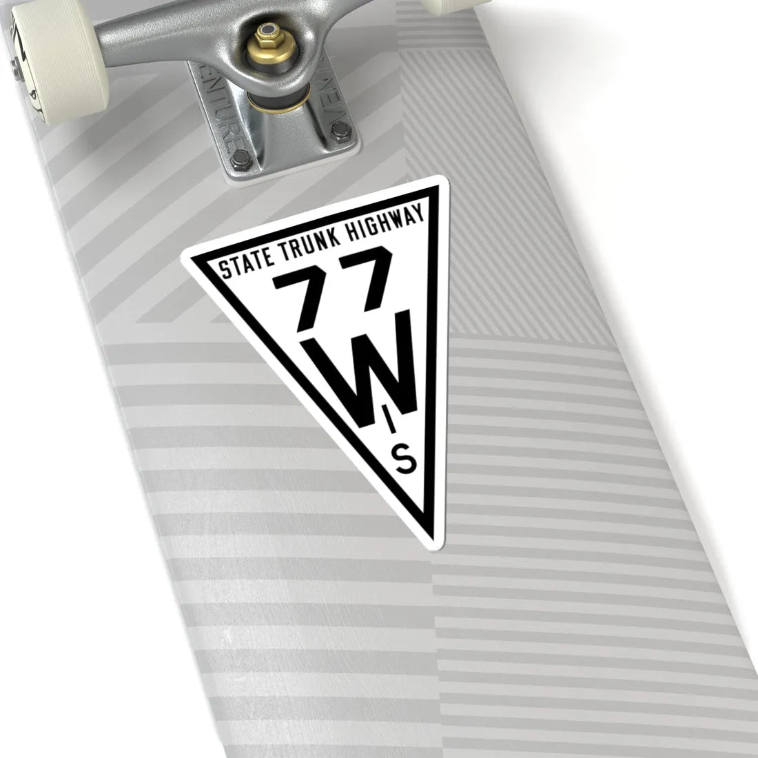 WIS 77 1919 (Wisconsin) (Road Sign) STICKER Vinyl Kiss-Cut Decal - The Sticker Space