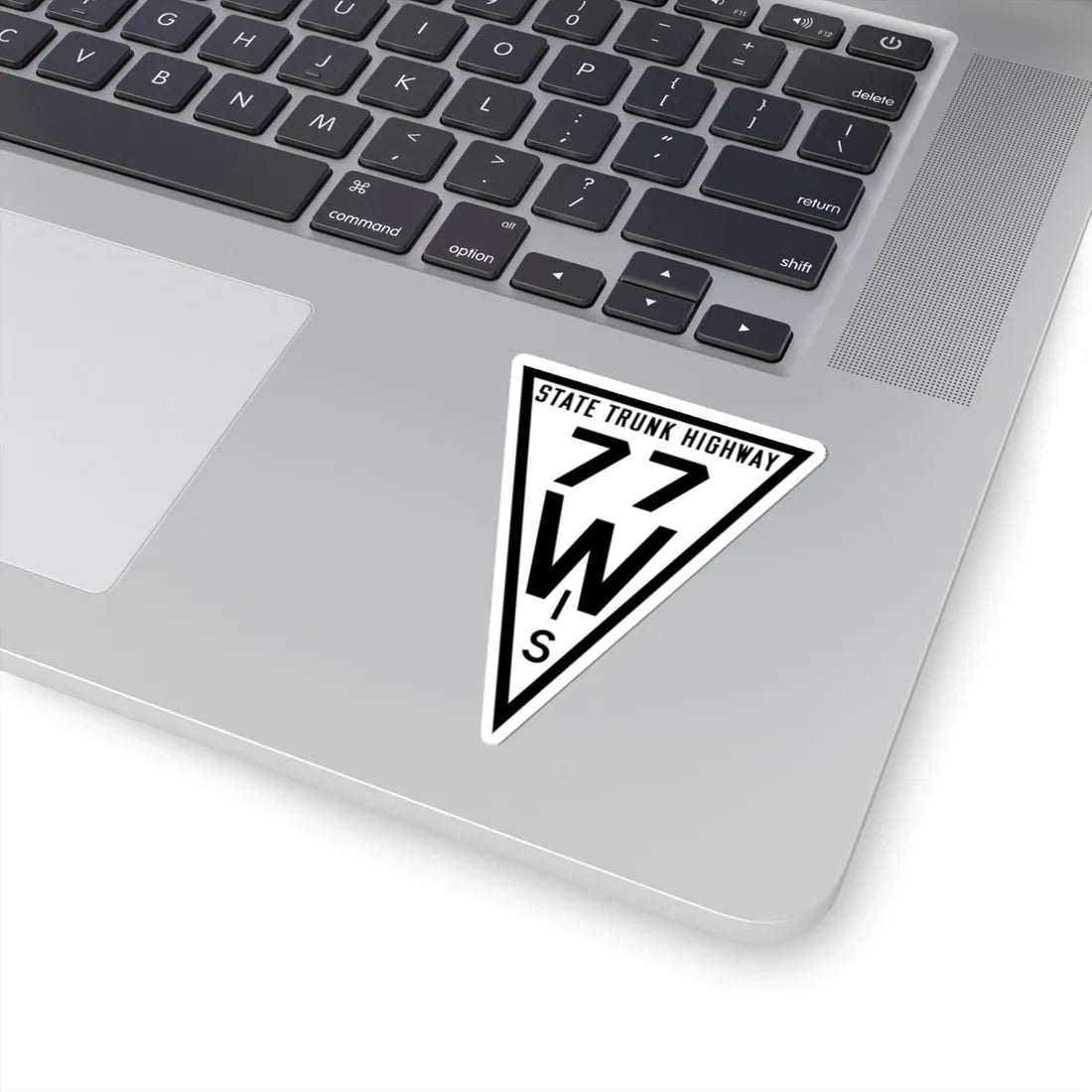 WIS 77 1919 (Wisconsin) (Road Sign) STICKER Vinyl Kiss-Cut Decal - The Sticker Space