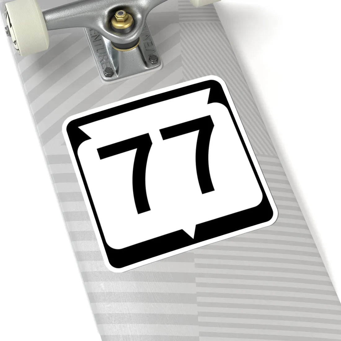 WIS 77 (Wisconsin) (Road Sign) STICKER Vinyl Kiss-Cut Decal - The Sticker Space