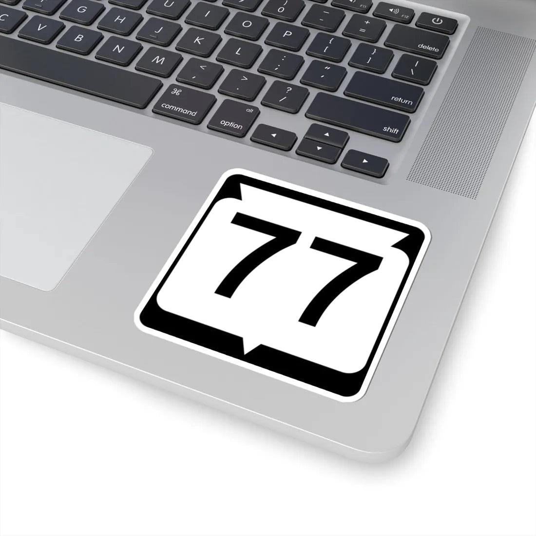 WIS 77 (Wisconsin) (Road Sign) STICKER Vinyl Kiss-Cut Decal - The Sticker Space