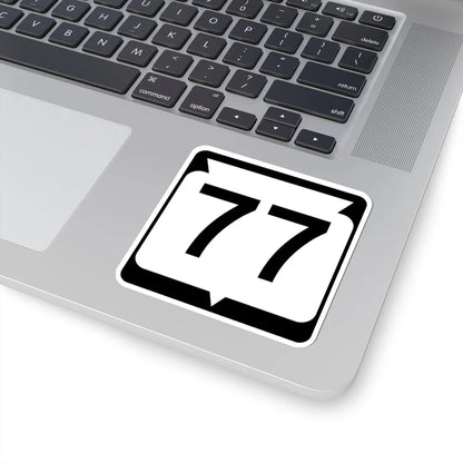 WIS 77 (Wisconsin) (Road Sign) STICKER Vinyl Kiss-Cut Decal - The Sticker Space