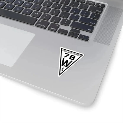 WIS 78 1919 (Wisconsin) (Road Sign) STICKER Vinyl Kiss-Cut Decal - The Sticker Space