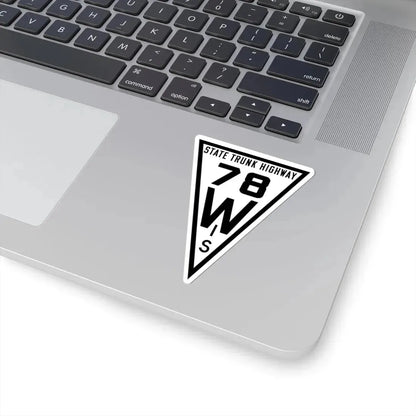 WIS 78 1919 (Wisconsin) (Road Sign) STICKER Vinyl Kiss-Cut Decal - The Sticker Space
