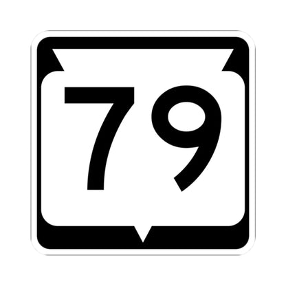 WIS 79 (Wisconsin) (Road Sign) STICKER Vinyl Kiss-Cut Decal 2 Inch White - The Sticker Space