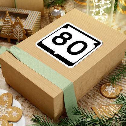 WIS 80 (Wisconsin) (Road Sign) STICKER Vinyl Kiss-Cut Decal - The Sticker Space