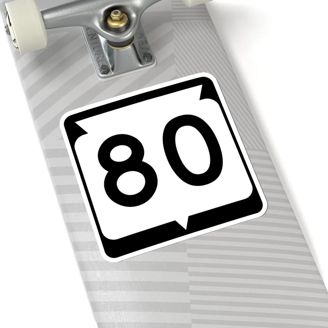 WIS 80 (Wisconsin) (Road Sign) STICKER Vinyl Kiss-Cut Decal - The Sticker Space