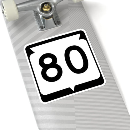 WIS 80 (Wisconsin) (Road Sign) STICKER Vinyl Kiss-Cut Decal - The Sticker Space