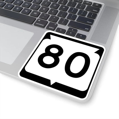 WIS 80 (Wisconsin) (Road Sign) STICKER Vinyl Kiss-Cut Decal - The Sticker Space