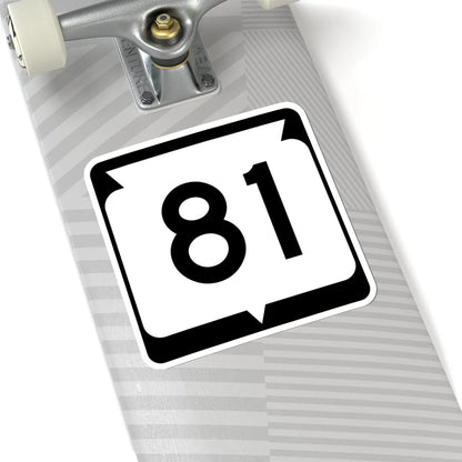 WIS 81 (Wisconsin) (Road Sign) STICKER Vinyl Kiss-Cut Decal - The Sticker Space