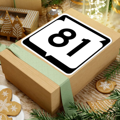 WIS 81 (Wisconsin) (Road Sign) STICKER Vinyl Kiss-Cut Decal - The Sticker Space