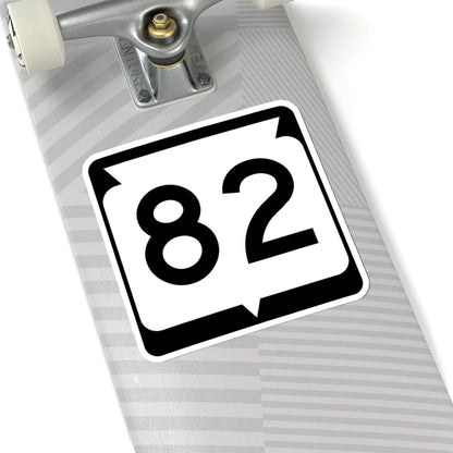 WIS 82 (Wisconsin) (Road Sign) STICKER Vinyl Kiss-Cut Decal - The Sticker Space