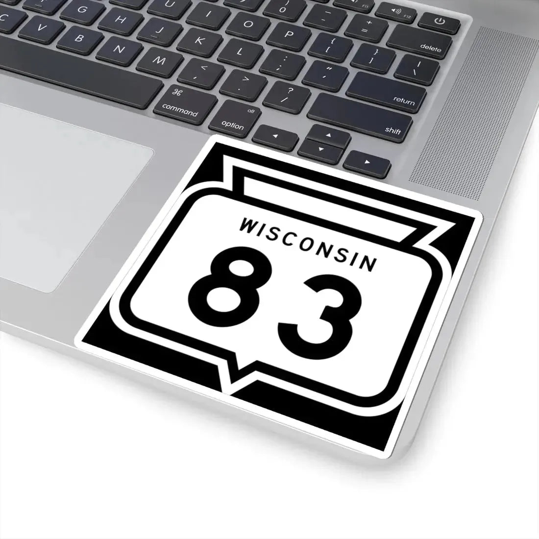 WIS 83 1958 (Wisconsin) (Road Sign) STICKER Vinyl Kiss-Cut Decal - The Sticker Space