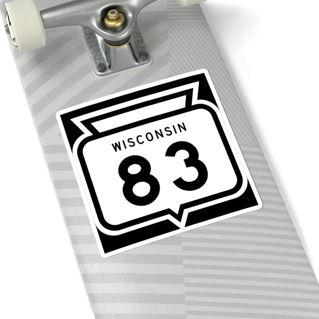 WIS 83 1958 (Wisconsin) (Road Sign) STICKER Vinyl Kiss-Cut Decal - The Sticker Space