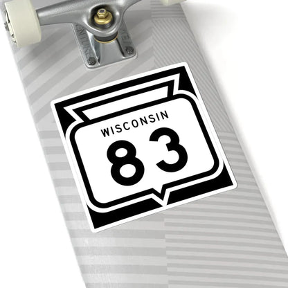 WIS 83 1958 (Wisconsin) (Road Sign) STICKER Vinyl Kiss-Cut Decal - The Sticker Space