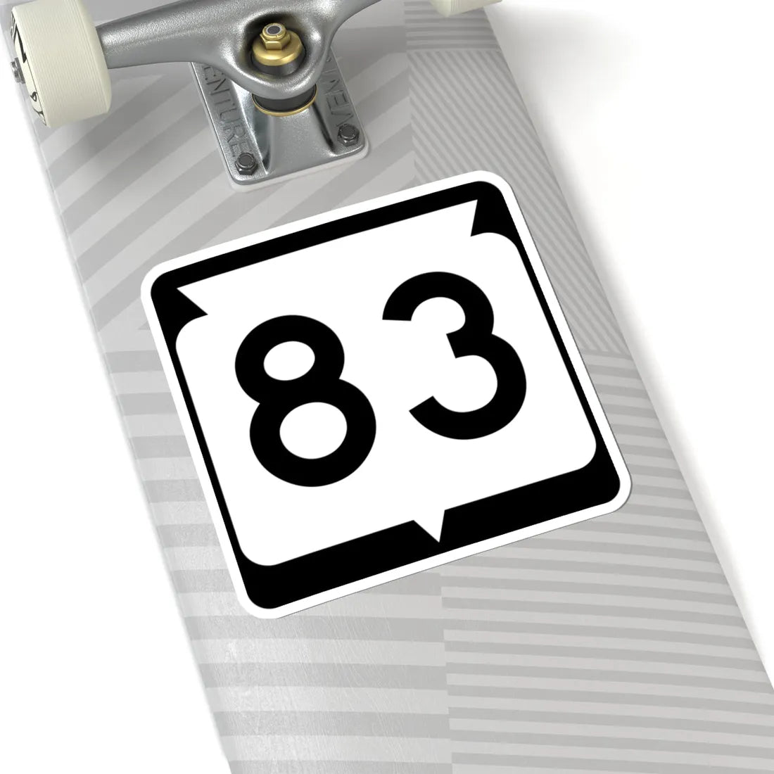 WIS 83 (Wisconsin) (Road Sign) STICKER Vinyl Kiss-Cut Decal - The Sticker Space